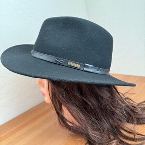 NEW Pendleton Black Wool Fedora Made in USA  Size L